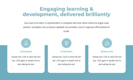 Engaging learning and development - CSS Template by Nicepage