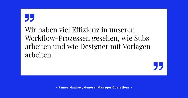 Zitat auf weißer Rückseite CSS-Vorlage