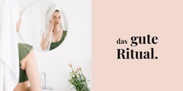 Fantastische HTML5-Vorlage Für Das Gute Ritual