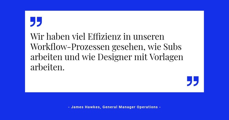 Zitat auf weißer Rückseite HTML5-Vorlage