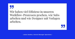 Zitat Auf Weißer Rückseite - Website-Design