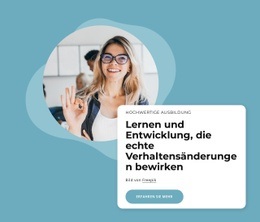 Website-Design Für Lern- Und Entwicklungsinhalte