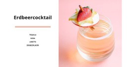 Erdbeercocktail - Bestes Website-Design
