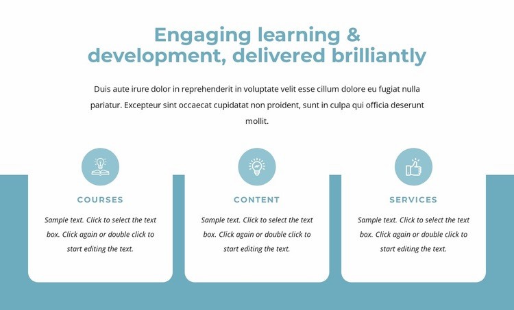Engaging learning and development Elementor Template Alternative