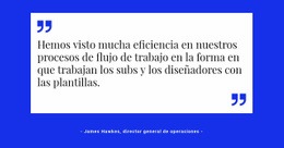 Página De Destino Exclusiva Para Cita Sobre Respaldo Blanco