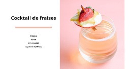 Cocktail De Fraises - Maquette De Site Web Gratuite