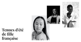 Colonne De Modèle De Grille CSS Pour Tenue D'Été