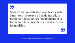 Citation Sur Fond Blanc - Un Magnifique Modèle Joomla