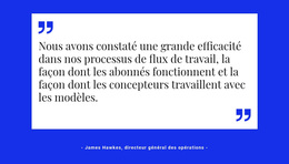 Citation Sur Fond Blanc - Un Magnifique Thème WordPress