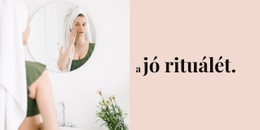 A Jó Rituálé – Reszponzív Webhely