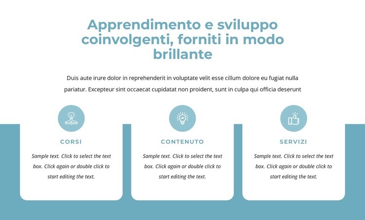 Coinvolgere l'apprendimento e lo sviluppo Modelli di Website Builder