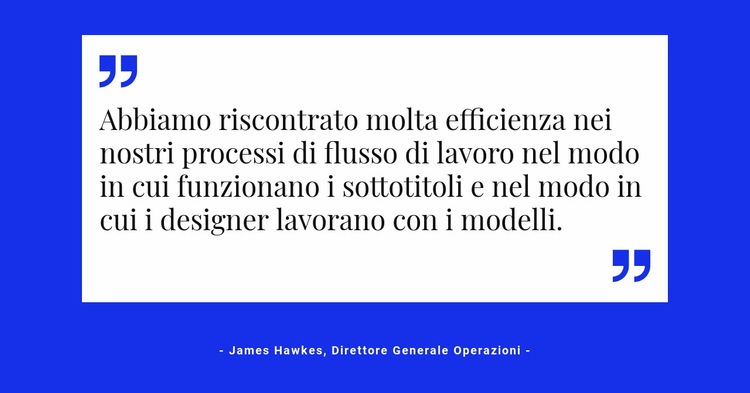 Citazione su supporto bianco Modelli di Website Builder