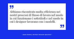 Layout CSS Gratuito Per Citazione Su Supporto Bianco