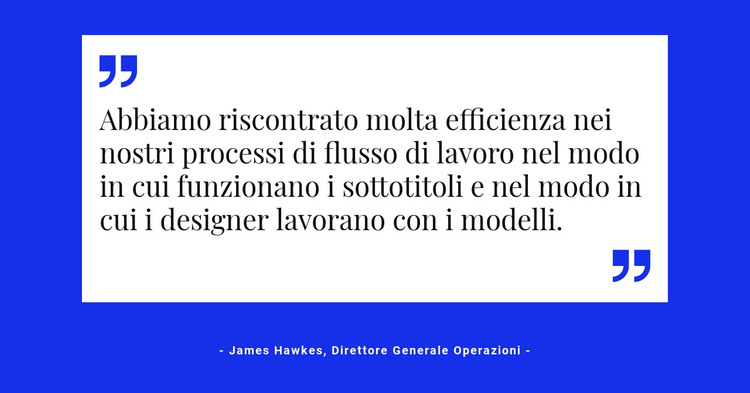 Citazione su supporto bianco Modello HTML