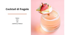 Tema HTML5 Per Cocktail Di Fragole