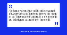 Citazione Su Supporto Bianco - Bellissimo Modello Joomla