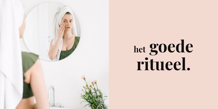 Het goede ritueel CSS-sjabloon