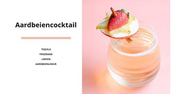 HTML-Landing Voor Aardbeiencocktail