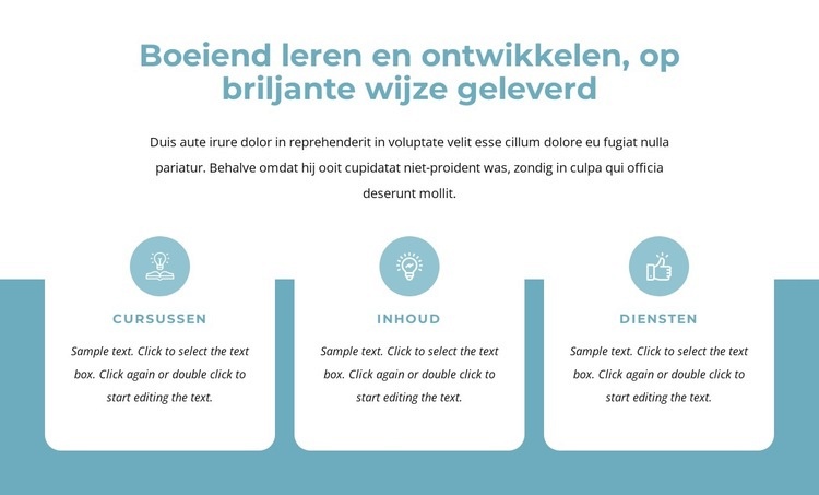 Betrokken bij leren en ontwikkelen Html Website Builder