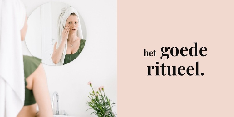 Het goede ritueel HTML5-sjabloon