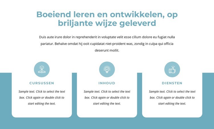 Betrokken bij leren en ontwikkelen Sjabloon