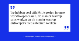 Citaat Op Witte Achtergrond - Webpaginasjabloon