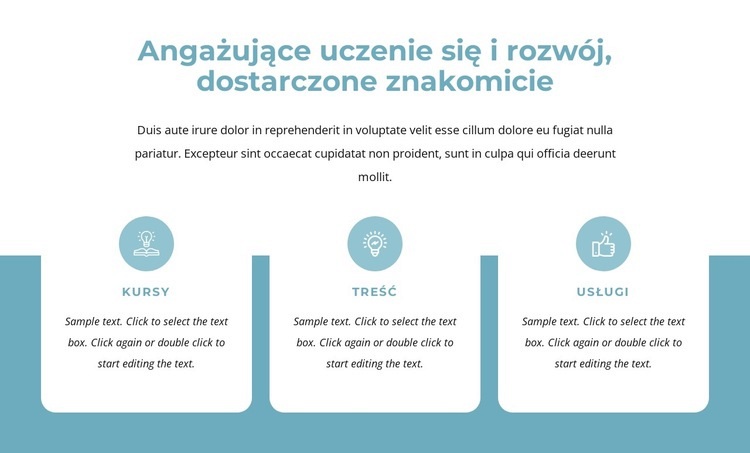 Angażująca nauka i rozwój Szablony do tworzenia witryn internetowych