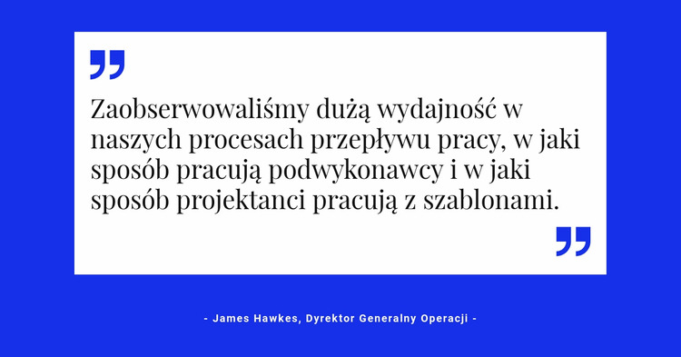 Cytat na białym tle Szablon Joomla