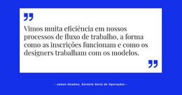 Citação Em Fundo Branco - Inspiração Para O Design Do Site