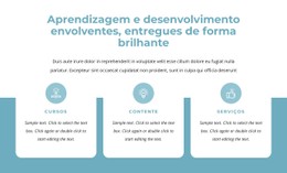 Envolvendo Aprendizado E Desenvolvimento Modelo CSS Responsivo