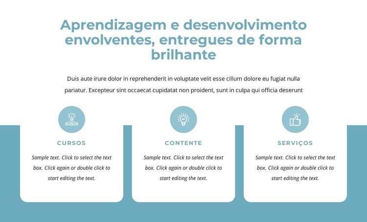 Envolvendo aprendizado e desenvolvimento Tema WordPress