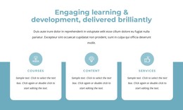 Engaging Learning And Development Responsive Bootstrap