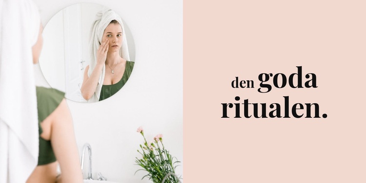 Den goda ritualen HTML-mall