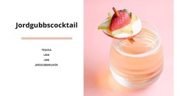 Jordgubbscocktail - Nedladdning Av Webbplatsmall