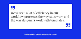 Quote On White Backing - Website Design