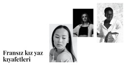 Yaz Kıyafeti Için CSS ızgara Şablonu Sütunu