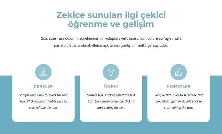 İlgi çekici öğrenme ve gelişim CSS Şablonu