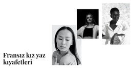 Yaz Kıyafeti - Tek Sayfalı Şablonu Kullanmaya Hazır