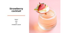 Strawberry Cocktail - Creative Multipurpose Web Page Design