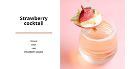 Strawberry Cocktail - Website Template Download