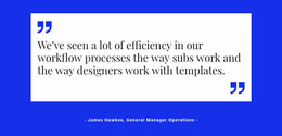 Quote On White Backing - Modern Homepage Design