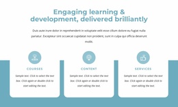 Engaging Learning And Development - Custom Landing Page