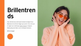 Benutzfertiges Website-Design Für Brillentrends