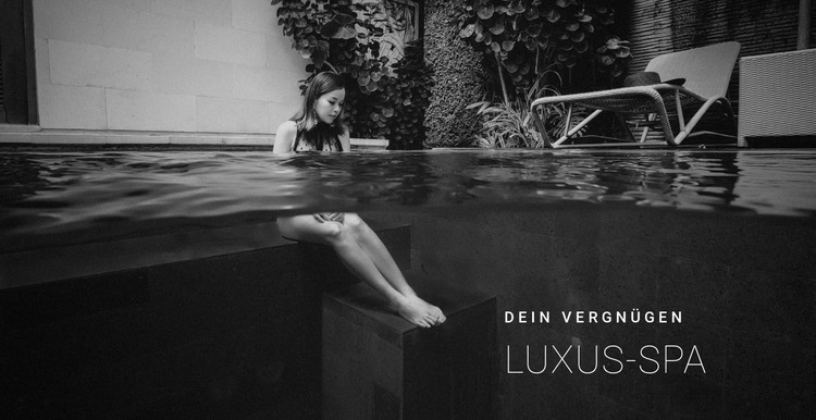 Luxus-SPA-Hotel Landing Page