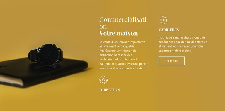Société immobilière Conception de site Web