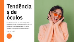 HTML5 Grátis Para Tendências De Óculos