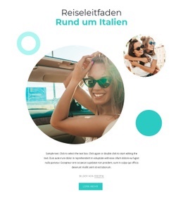 Premium-Website-Design Für Reisen Durch Italien