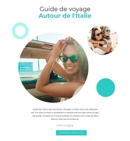 Conception De Site Web Premium Pour Voyager En Italie