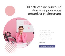 Maquette D'Écran Pour 10 Hacks De Bureau À Domicile