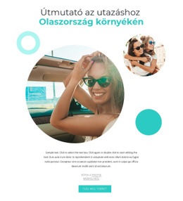 Prémium Webhelytervezés Utazás Olaszország Körül Számára